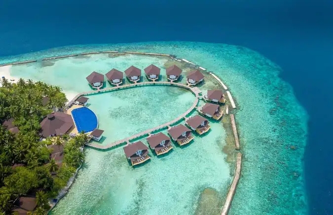 Một góc Maldives nhìn từ trên cao