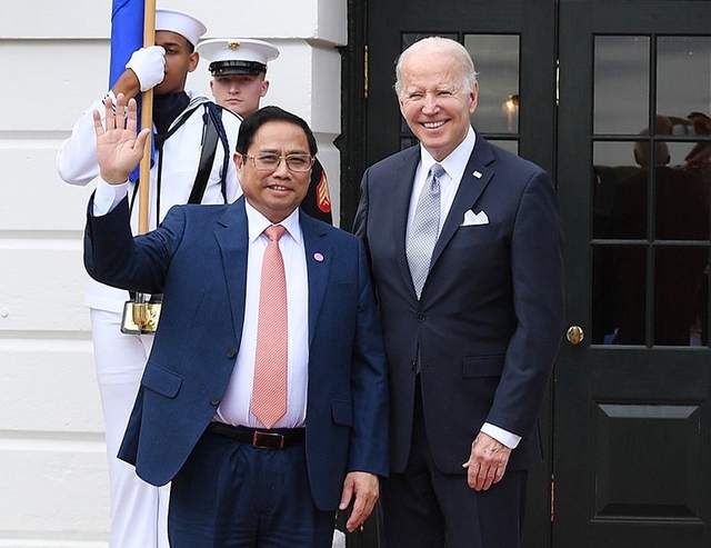 Thủ tướng Phạm Minh Chính và Tổng thống Hoa Kỳ Joe Biden - Ảnh: VGP/Nhật Bắc