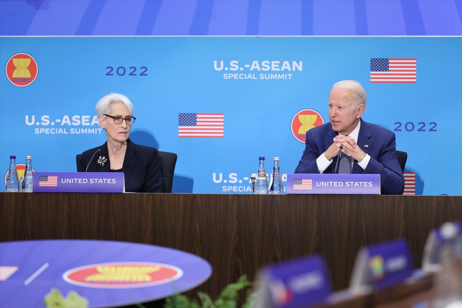 Tổng thống Hoa Kỳ Joseph Robinette Biden Jr. phát biểu tại Hội nghị cấp cao đặc biệt ASEAN-Hoa Kỳ - Ảnh: VGP/Nhật Bắc