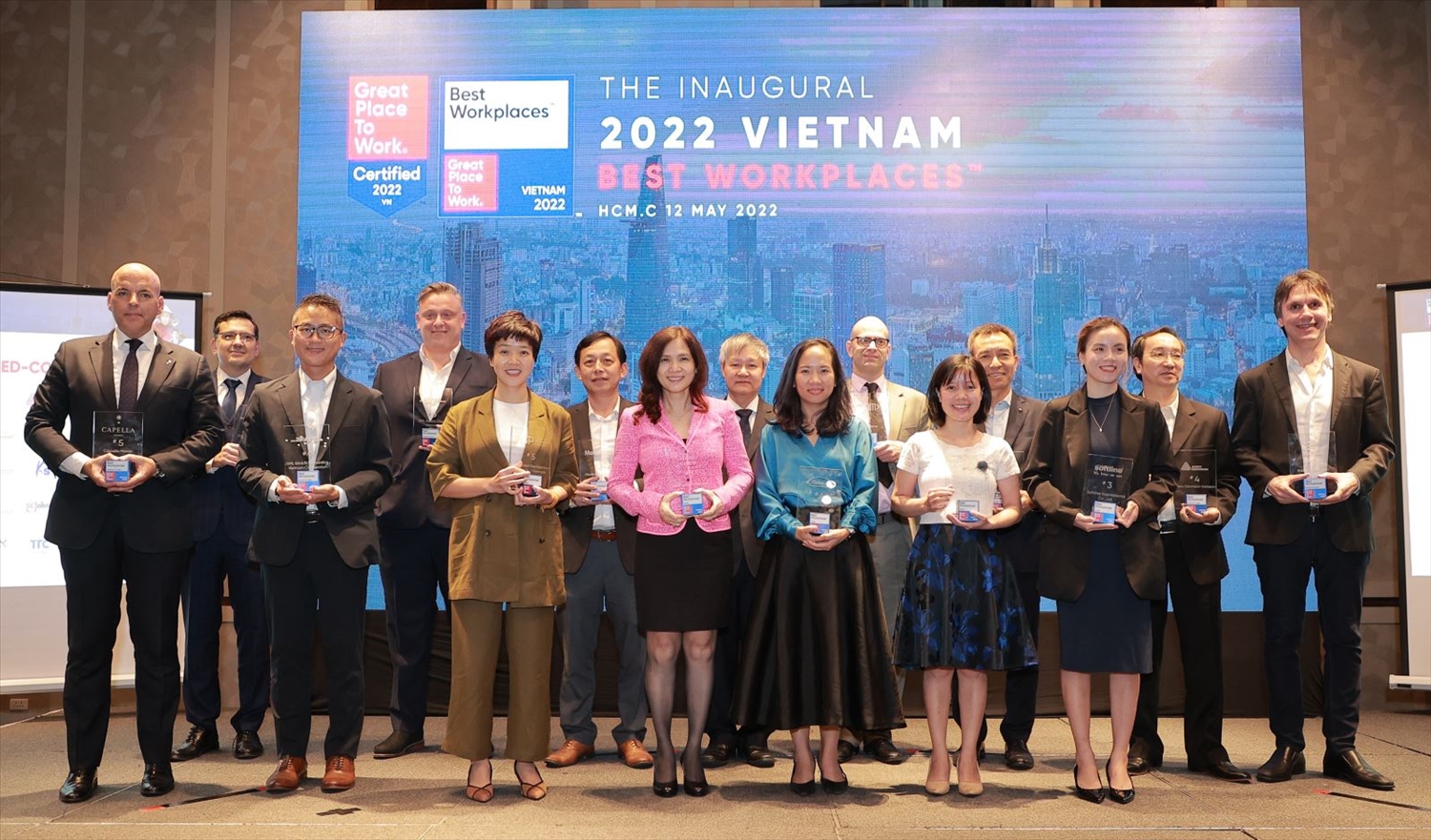 15 doanh nghiệp được chọn là nơi làm việc tốt nhất Việt Nam. Ảnh: NL 
