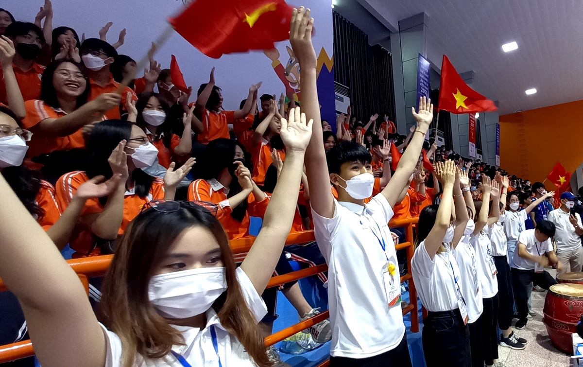 SEA Games 31: Khán giả cổ vũ cuồng nhiệt cho các vận động viên Taekwondo 11