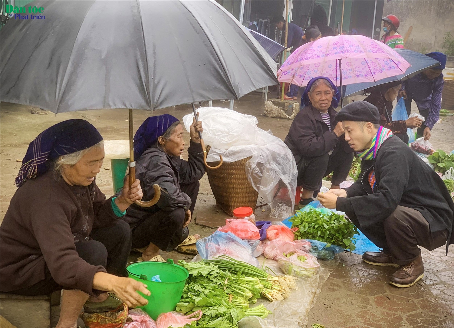 Đây là phiên chợ rực rỡ sắc màu các dân tộc tại huyện Bát Xát. Nhiều bà, nhiều chị không biết nói tiếng Việt nên giao dịch mua bán diễn ra thường bằng ký hiệu, hoặc nhờ người biết tiếng để phiên dịch