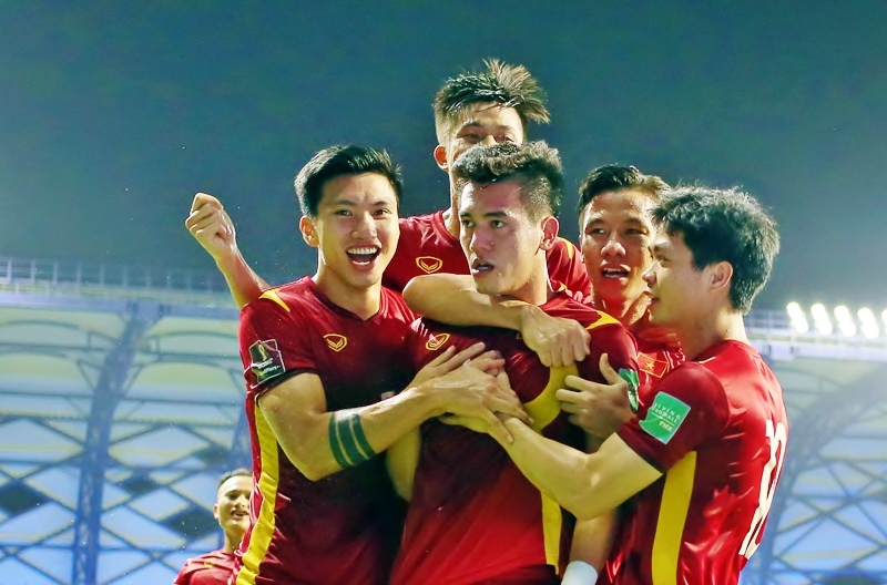 Đội tuyển Việt Nam sẽ có trận đấu giao hữu quốc tế với Đội tuyển Afghanistan vào ngày 1/6 tới trên sân vận động Thống Nhất (TP Hồ Chí Minh). Ảnh: VFF