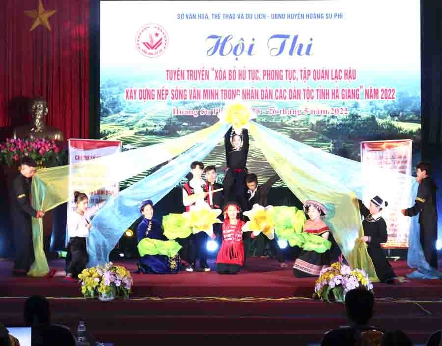 Hội thi thu hút 24 đội thi đến từ 24 xã, thị trấn của huyện Hoàng Su Phì