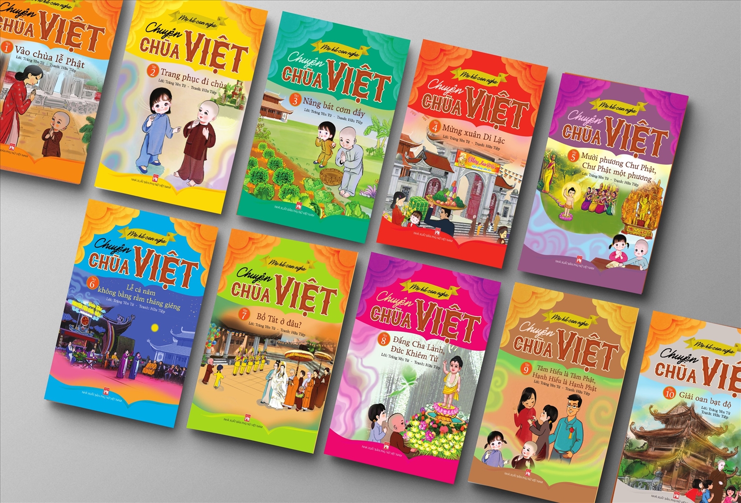 Bộ 10 tập truyện “Mẹ kể con nghe: Chuyện chùa Việt”