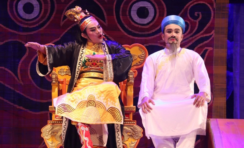 Vở “Cô thần” (Nhà hát Nghệ thuật truyền thống tỉnh Bình Định) đoạt Huy chương Vàng.