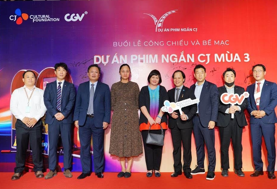 Dự án phim ngắn CJ nằm trong chuỗi hoạt động trách nhiệm xã hội của CJ Cultural Foundation và CGV, cam kết cùng các đạo diễn, nhà sản xuất trong hành trình hỗ trợ, đồng hành cùng các tài năng điện ảnh đưa phim Việt hội nhập thế giới. Ảnh: CGV