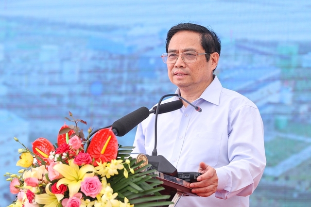 Thủ tướng Phạm Minh Chính nêu rõ một số bài học rút ra từ dự án Nhiệt điện Thái Bình 2. Ảnh: VGP/Nhật Bắc