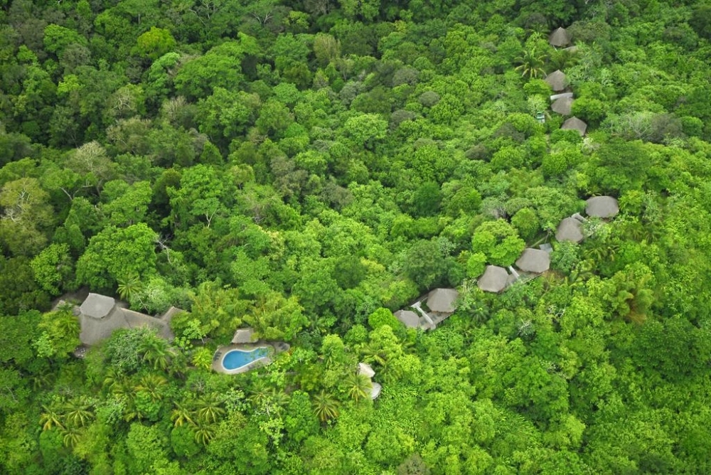 Khu nghỉ dưỡng sinh thái Lapa Rios (Costa Rica) nhìn từ trên cao