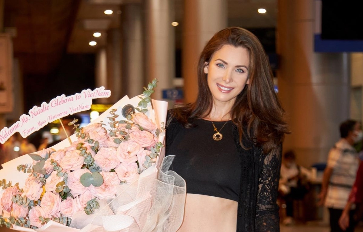 Giám khảo quốc tế Natalie Glebova - Miss Universe 2005 sẽ trở lại Việt Nam chấm thi và hỗ trợ các thí sinh “bùng nổ” trong đêm bán kết. (Ảnh: CTV/Vietnam+)