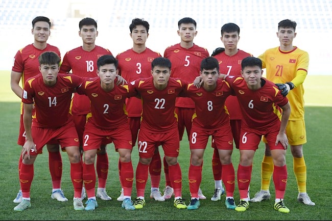 Đội tuyển U23 Việt Nam với U23 Hàn Quốc tại giải U23 Châu Á 2022 (Ảnh ITN)