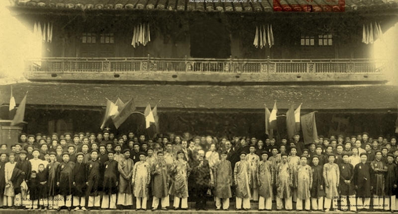 Hình ảnh liên quan đến triều Nguyễn được trưng bày tại triển lãm. Ảnh: Trung tâm Lưu trữ quốc gia I