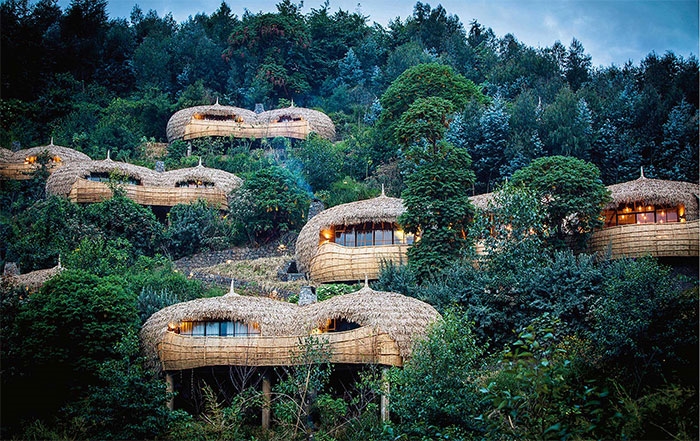 Khách sạn Bisate Lodge ở Rwanda (một quốc gia ở Đông Phi)