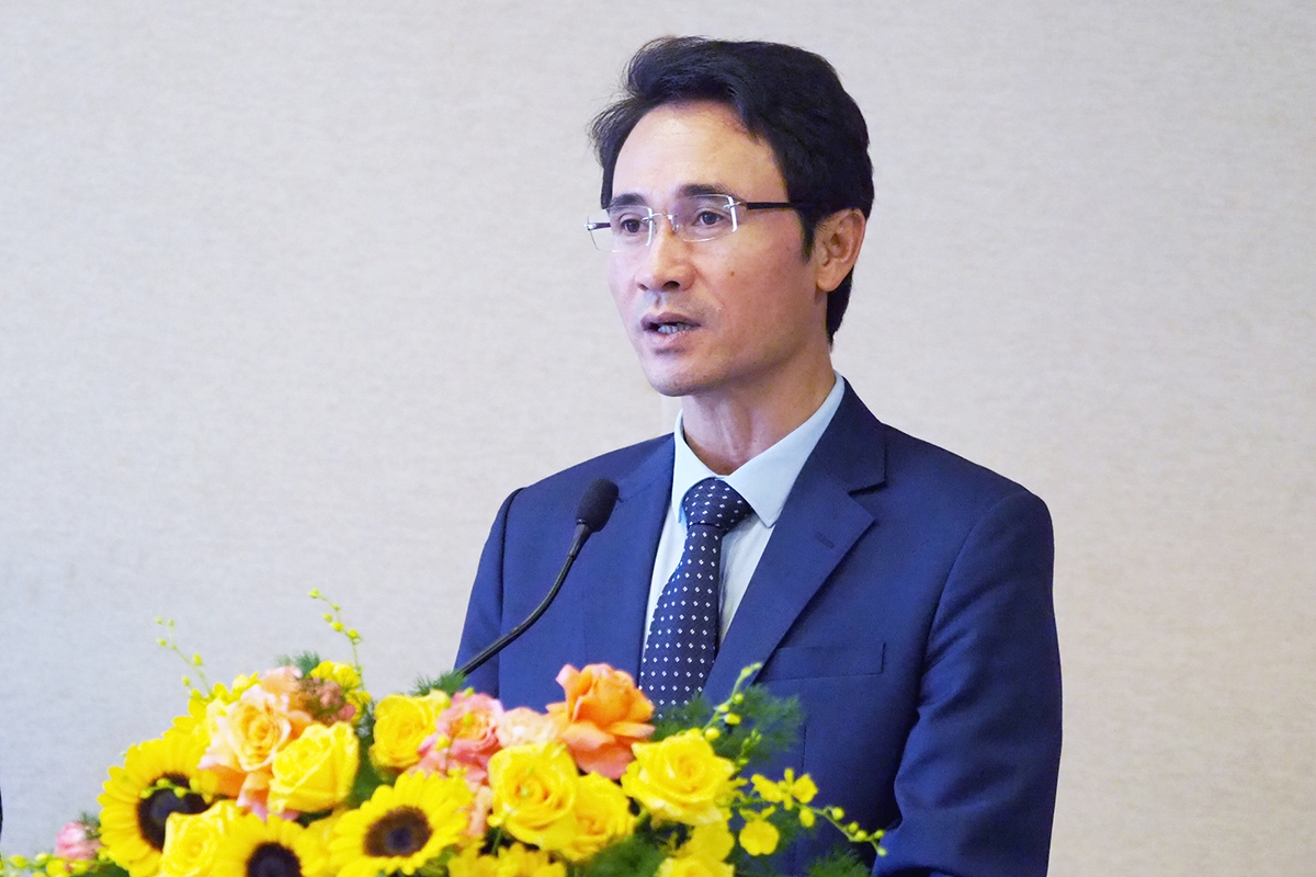 Phó Chủ tịch UBND tỉnh Lai Châu Hà Trọng Hải phát biểu tại Hội thảo