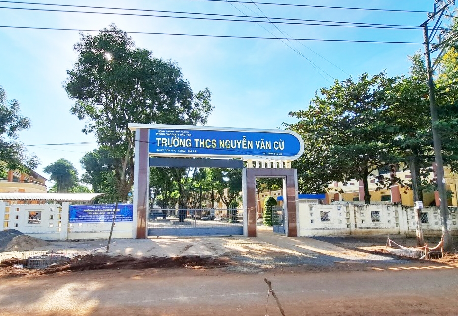 Trường THCS Nguyễn Văn Cừ, Tp. Pleiku, nơi ông Trần Cao Thành làm Phó Hiệu trưởng