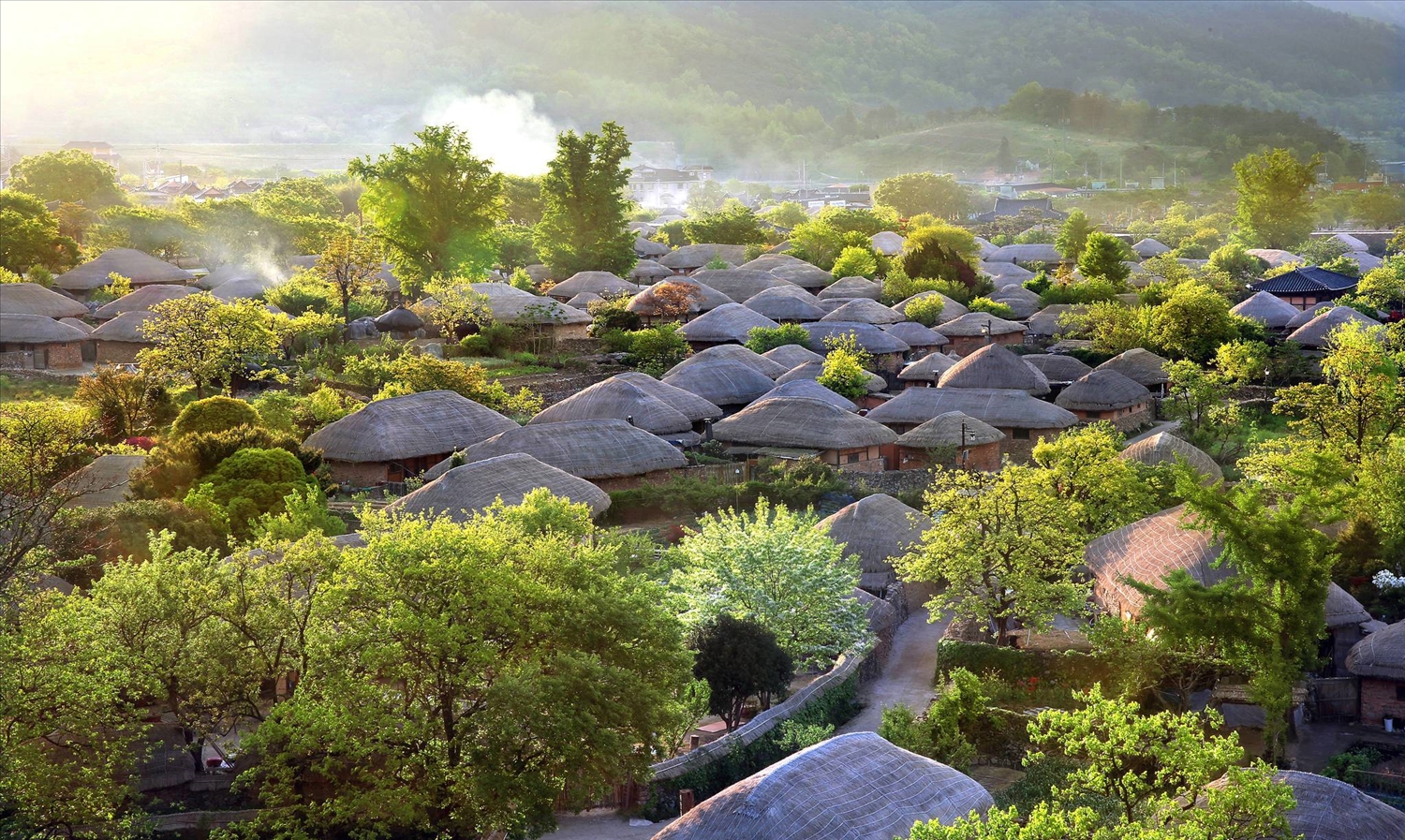 Ngôi làng “cây nấm” phía nam Hàn Quốc | Báo Dân tộc và Phát triển