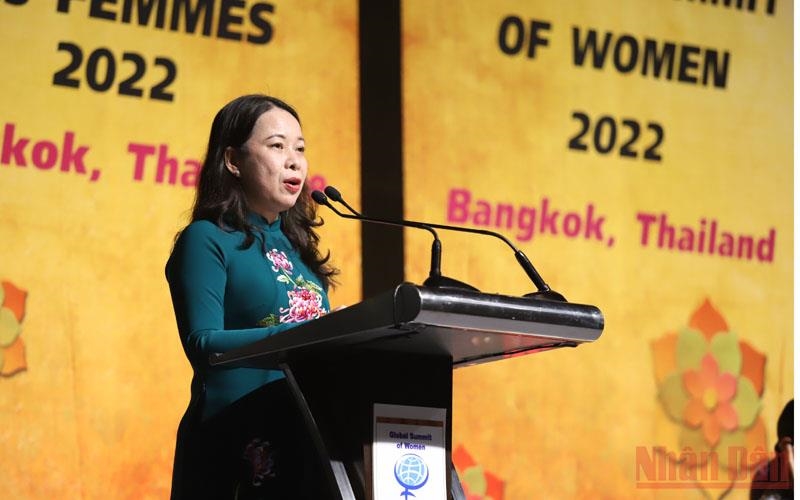 Phó Chủ tịch nước Võ Thị Ánh Xuân phát biểu tại Lễ khai mạc Hội nghị.