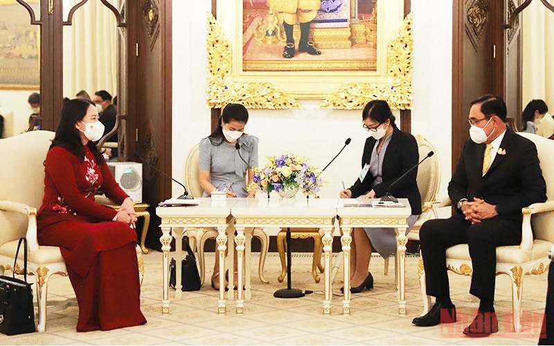 Phó Chủ tịch nước Võ Thị Ánh Xuân hội kiến với Thủ tướng Thái Lan Prayut Chan-o-cha