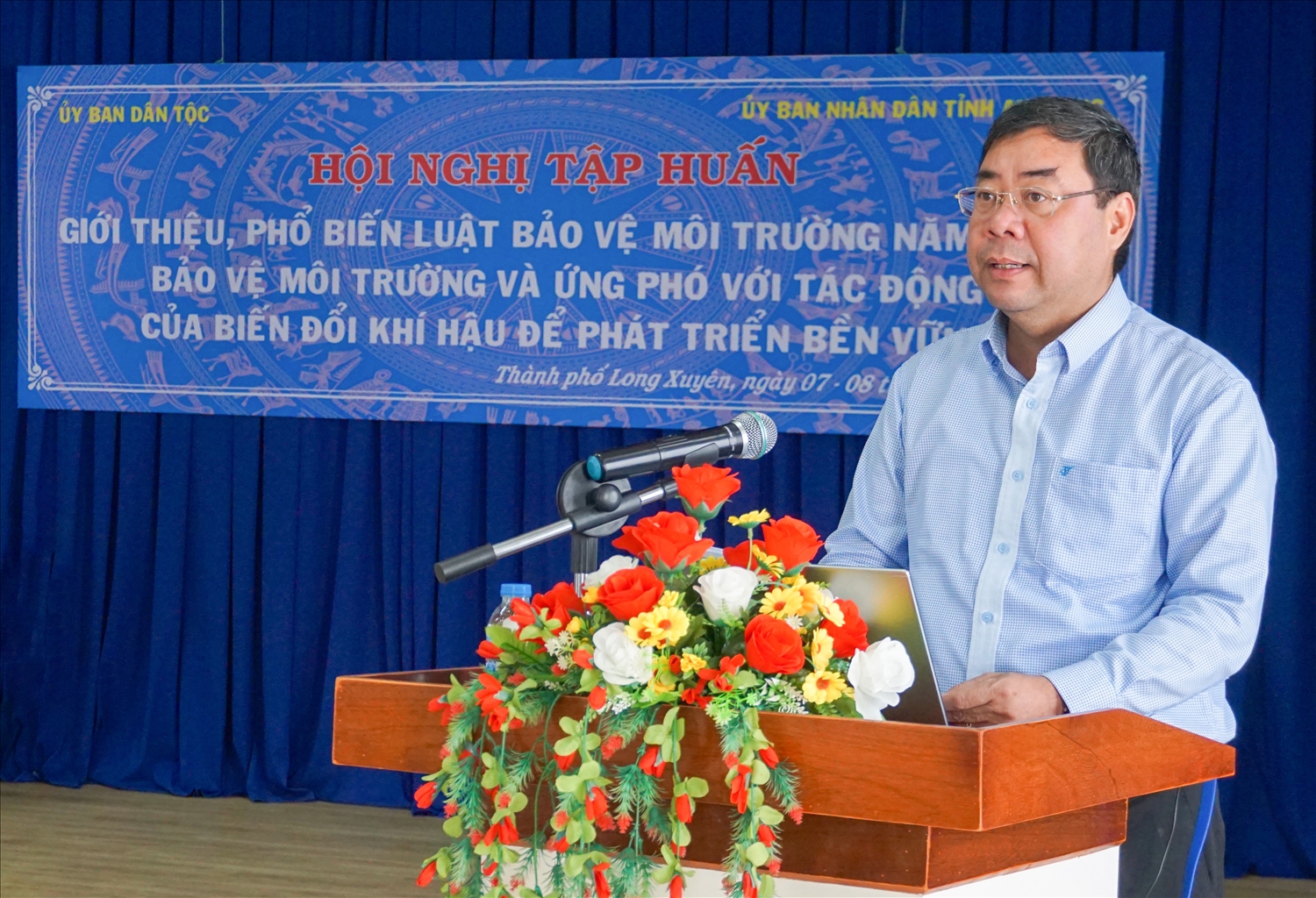 Ông Tào Việt Thắng phát biểu tại Hội nghị tập huấn