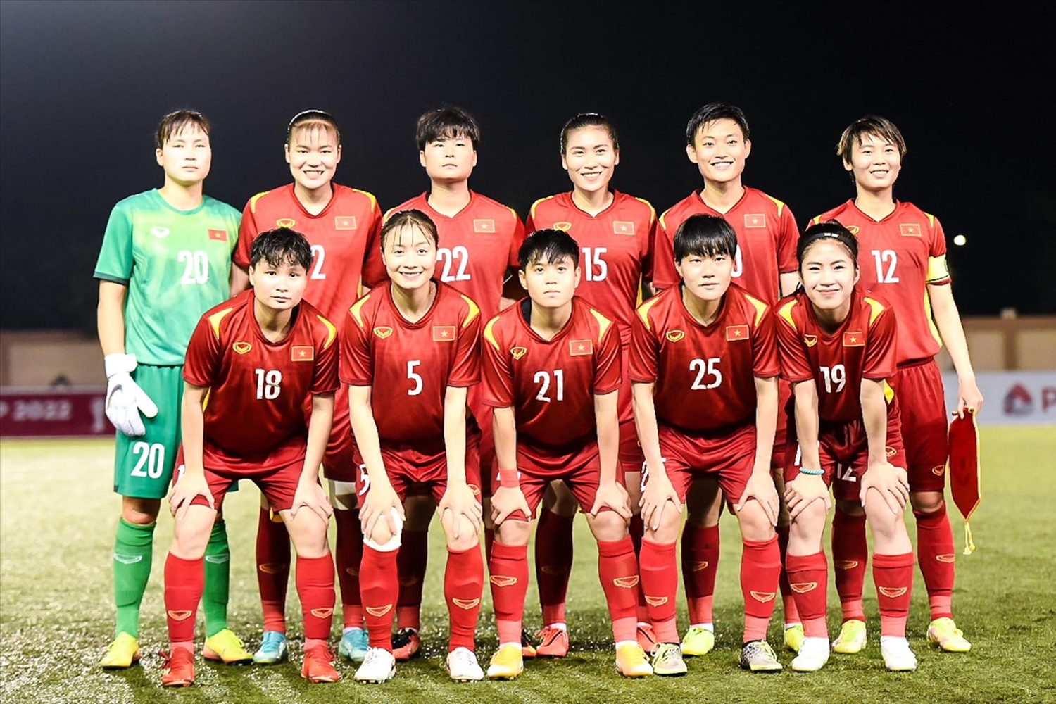 Đội hình xuất phát đội tuyển nữ Việt Nam trong trận đấu tối 7/7. (Ảnh: VFF) 