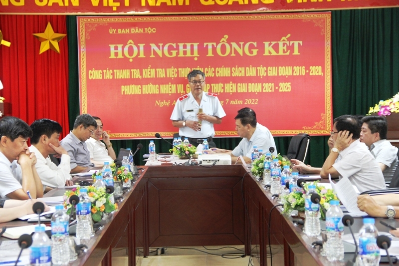 Hội nghị tổng kết công tác thanh tra, kiểm tra chính sách dân tộc giai đoạn 2016-2020 được tổ chức ngày 16/7 tại Nghệ An