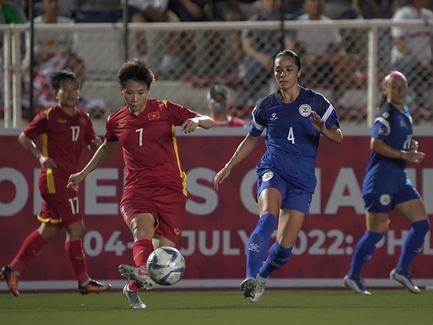 Đội tuyển bóng đá nữ Việt Nam thua sút quá nhiều trước Philippines.Ảnh: VFF