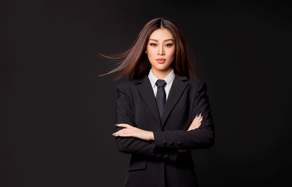 Hình ảnh mới nhất của Khánh Vân trong vai trò nữ doanh nhân. (Ảnh: CTV/Vietnam+)
