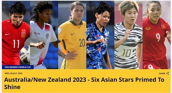 Huỳnh Như được trang chủ AFC đưa vào Top 6 cầu thủ châu Á có thể tỏa sáng ở VCK World Cup bóng đá nữ 2023