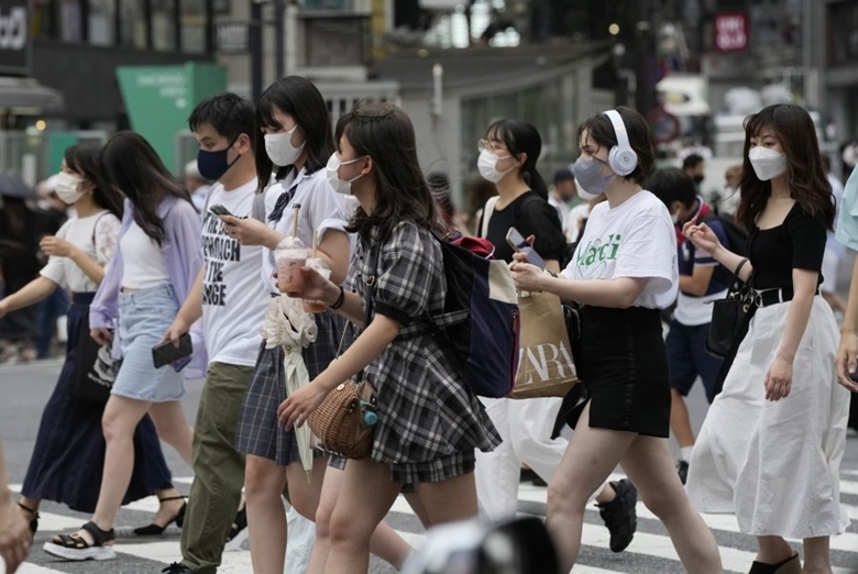 Trong 24 giờ qua, Nhật Bản ghi nhận số ca nhiễm COVID-19 nhiều nhất thế giới. (Ảnh: EPE/EFE) 