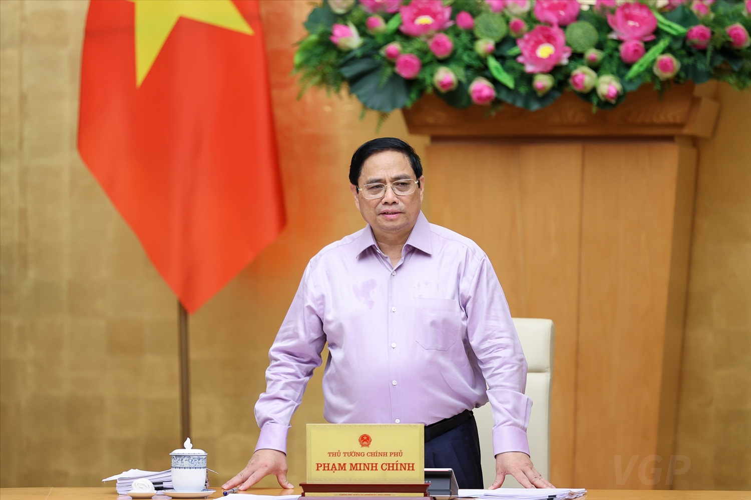 Thủ tướng Phạm Minh Chính phát biểu kết luận phiên họp Chính phủ chuyên đề xây dựng pháp luật tháng 7/2022 - Ảnh: VGP/Nhật Bắc