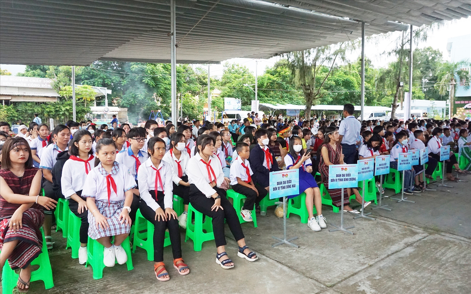 Các em thiếu nhi DTTS tham dự Ngày hội tại tỉnh Trà Vinh 