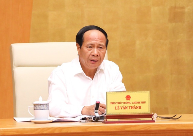 Phó Thủ tướng Lê Văn Thành nêu rõ phát triển đường cao tốc là một trong những nhiệm vụ rất quan trọng. (Ảnh: VGP/Đức Tuân)