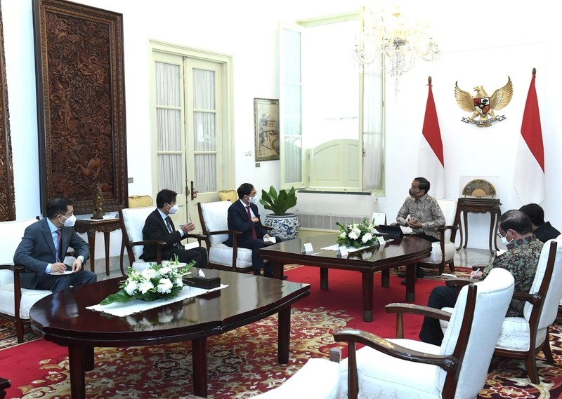 Bộ trưởng Bùi Thanh Sơn bày tỏ mong muốn Tổng thống Indonesia ủng hộ hai bên đẩy mạnh trao đổi đoàn, tiếp xúc cấp cao và các cấp