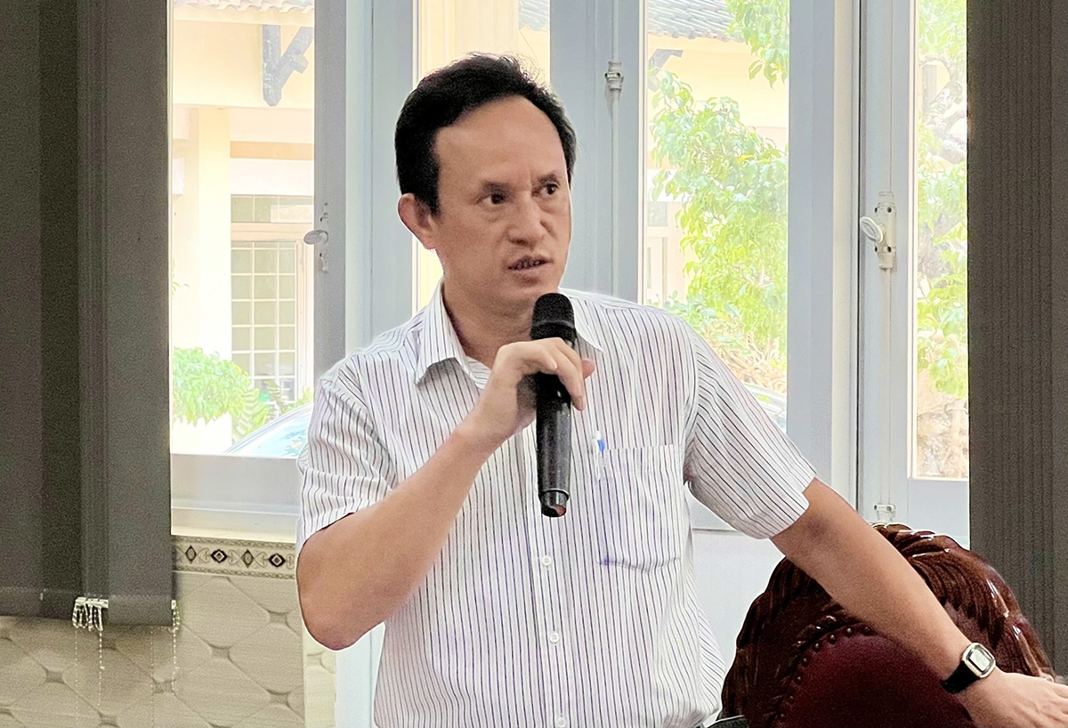 Ông Đoàn Ngọc Có, Phó Giám đốc Sở Nông nghiệp và Phát triển nông thôn tỉnh Gia Lai phát biểu góp ý Dự án tại Hội nghị