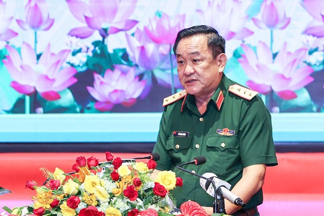 Thượng tướng Võ Minh Lương, Thứ trưởng Bộ Quốc phòng phát biểu tại cuộc làm việc