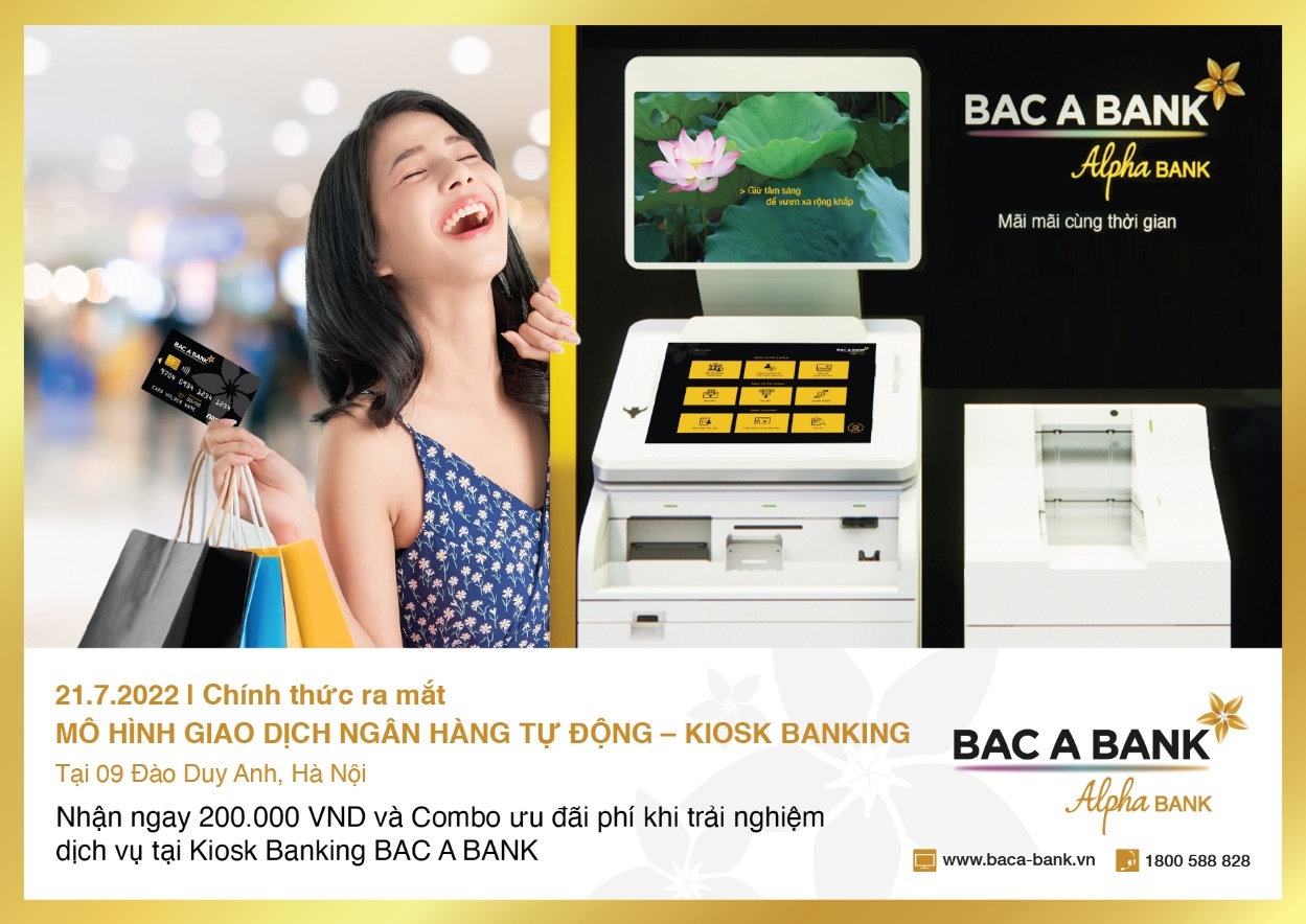 (Chuyên đề) BAC A BANK: Chính thức ra mắt mô hình giao dịch ngân hàng tự động - Kiosk Banking tại Hà Nội
