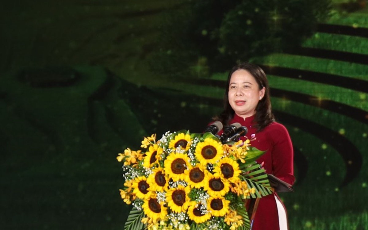 Phó Chủ tịch nước Võ Thị Ánh Xuân phát biểu tại sự kiện (Ảnh TL)