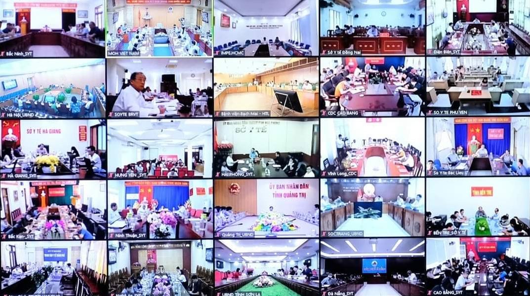 Hội nghị kết nối Bộ Y tế với các điểm cầu tại 63 tỉnh, thành phố