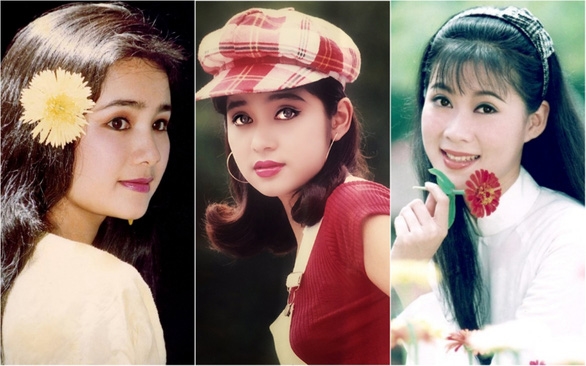 Những người đẹp làm mẫu ảnh lịch kiêm diễn viên nổi tiếng một thời (từ trái qua): Thu Hà, Việt Trinh, Diễm Hương