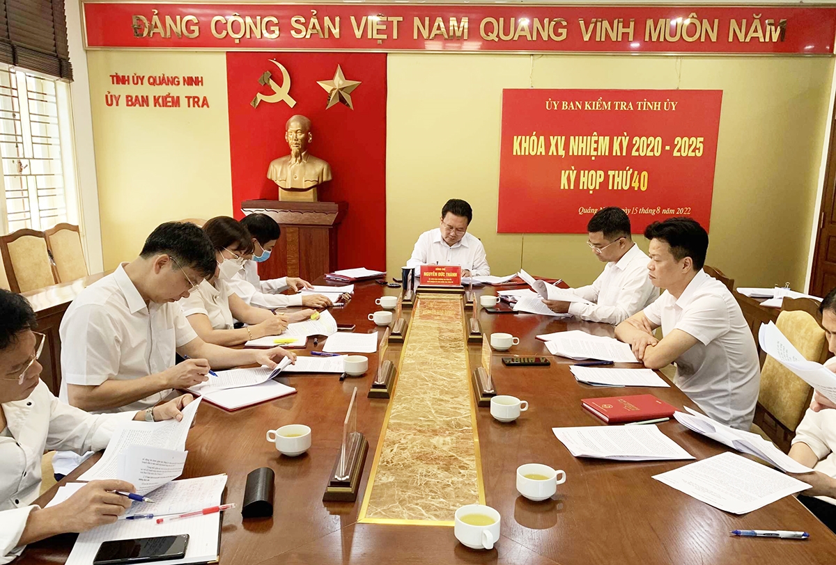 Toàn cảnh Kỳ họp 40, Ủy ban Kiểm tra Tỉnh ủy Quảng Ninh