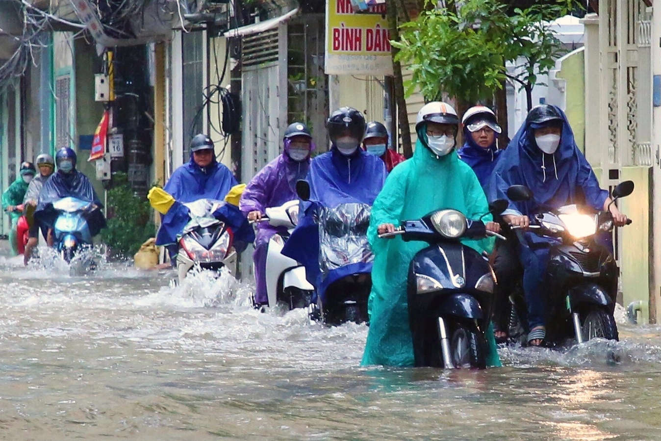 Hà Nội có mưa to, nguy cơ nhiều nơi bị ngập úng. 