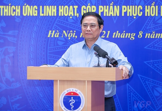 Thủ tướng Phạm Minh Chính phát biểu tại Hội nghị. 