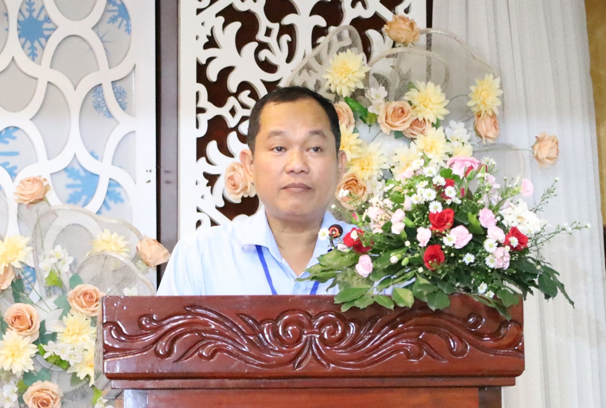 Ông Trương Công Quốc Việt - Phó Giám đốc Sở Văn hóa - Thể thao và Du lịch TP. Cần Thơ phát biểu khai mạc giải