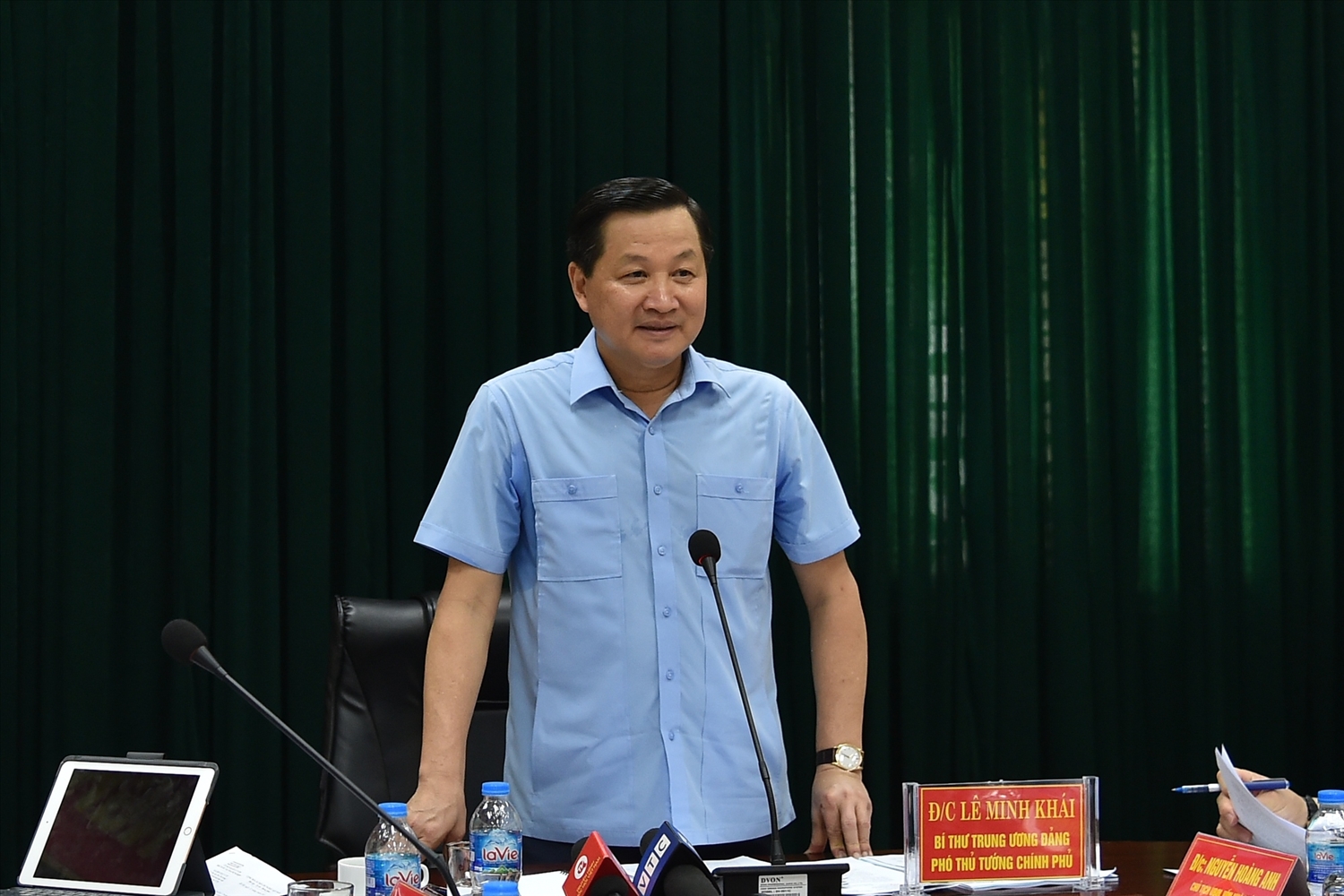 Phó Thủ tướng Lê Minh Khái: Phải có phương án rõ ràng về tái cơ cấu VTM. Ảnh VGP/Trần Mạnh