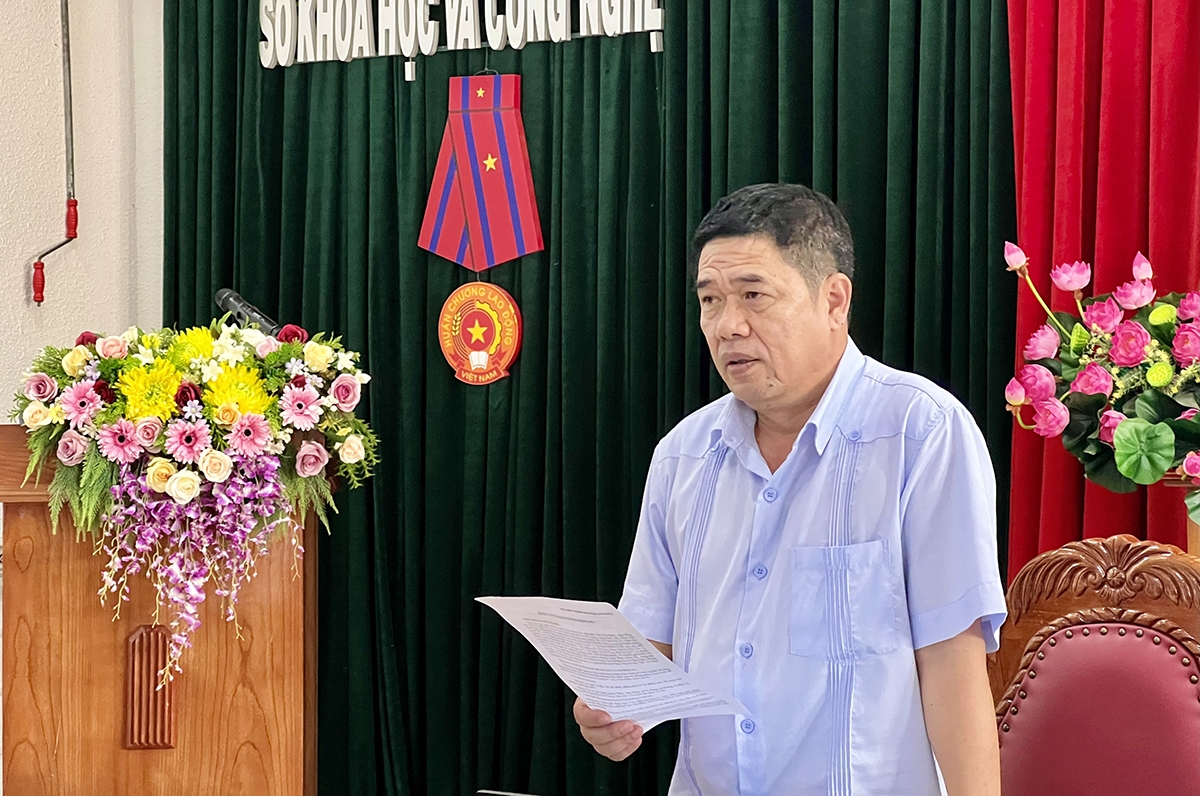 Ông Nguyễn Nam Hải - Giám đốc Sở KH&CN tỉnh Gia Lai, Chủ tịch Hội đồng tư vấn đánh giá nghiệm thu cấp tỉnh kết luận tại Hội nghị
