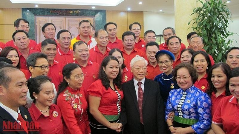 Tổng Bí thư Nguyễn Phú Trọng và các đại biểu.