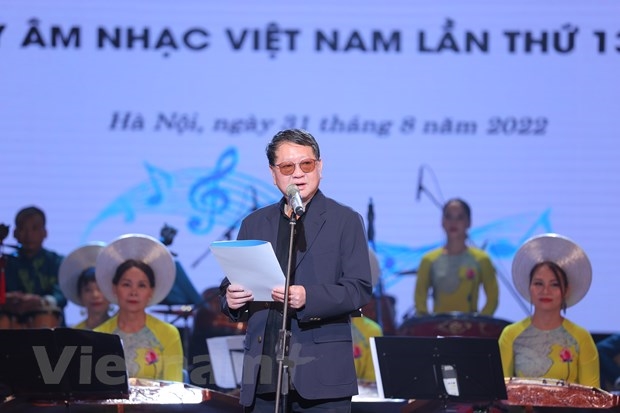 Nhạc sỹ Đức Trịnh, Chủ tịch Hội Nhạc sỹ Việt Nam. (Ảnh: Hòa Nguyễn/Vietnam+)