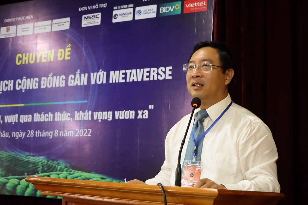 Đồng chí Phạm Hồng Quất - Cục Trưởng Cục Phát triển thị trường và Doanh nghiệp điều hành (Bộ Khoa học và Công nghệ) phát biểu tại Hội thảo