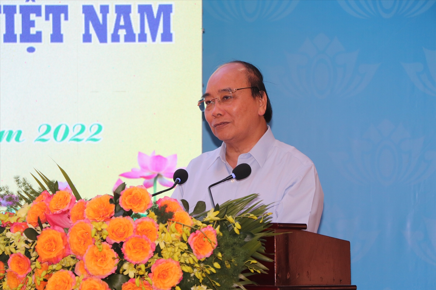 Chủ tịch nước Nguyễn Xuân Phúc biểu dương những thành tựu mà huyện Đại Lộc đạt được trong thời gian qua