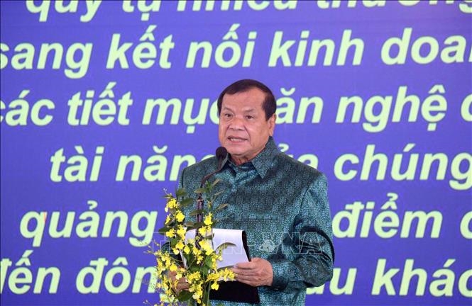 Bộ trưởng Bộ Du lịch Campuchia Thong Khon phát biểu tại Chương trình.